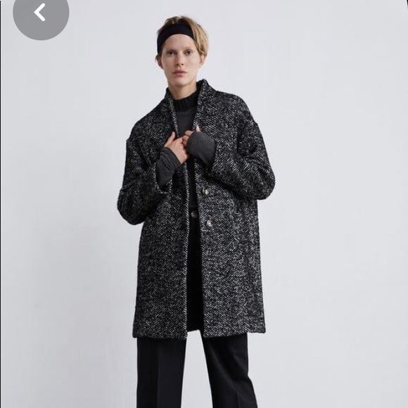 Zara Wool Coat - Picture 1 of 4